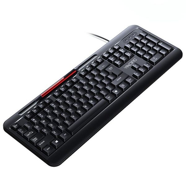 

v1 business office mute keyboard chocolate usb wired keyboard computer accessories notebook office for pc laptop