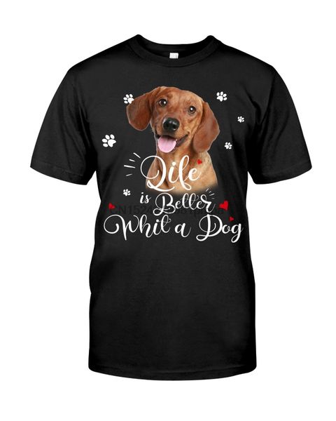 

sport men t shirt dachshund-life is better(11) women tshirts