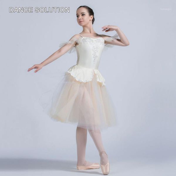 

ivory spandex camisole with tulle skirt sleeveless ballet costume for women & girl ballerina princess dancing dress 200061, Black;red