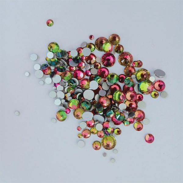 

rainbow non ix rhinestones ss3-ss30 strass multi colors glass crystal stones for clothes nail art decorations