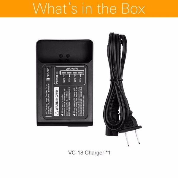 

lighting & studio accessories godox vc18 vb-18 special charger for ving v850 v860 v860ii flash speedlite