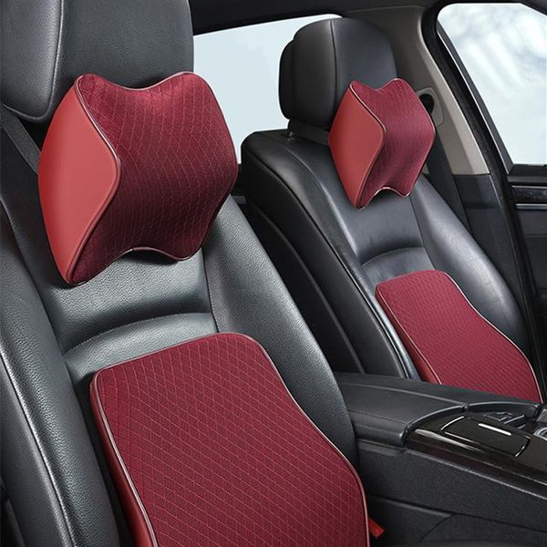 

car neck pillow 3d memory foam head rest adjustable auto headrest pillow travel neck cushion support holder seat1
