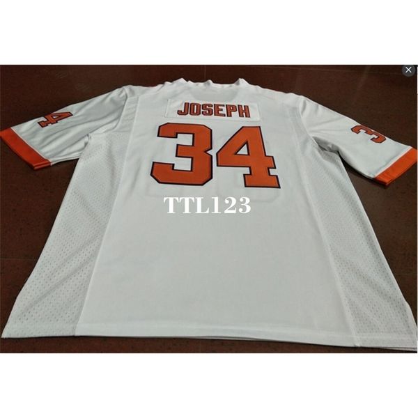 

121 clemson tigers #34 kendall joseph orange white college jersey or custom any name or number jersey, Black