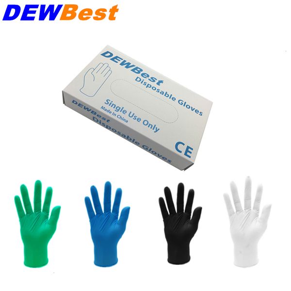 

100pcs dewshipping quality black high nitrile gloves disposable nitrile oil and acis wholesale industrializationd latex glove
