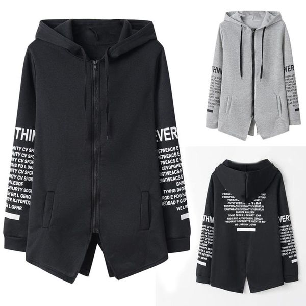 

women's jackets fashion women autumn casual letter print full sleeve hooded zipper pocket coat for jacket 2021, Black;brown