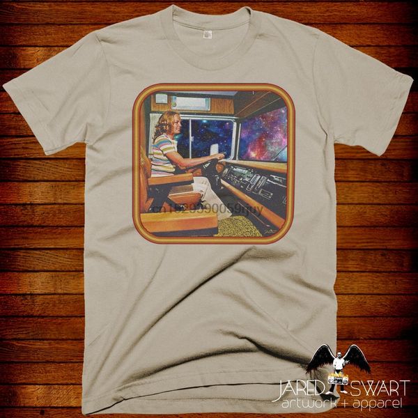 

psychedelic 70 retro t shirt space trucker artwork by jared swart sizes s m l xl 2xl 3xl 4xl 5xl sport hooded sweatshirt hoodie