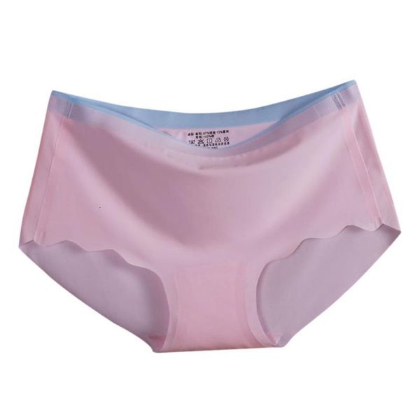 

summer underpant women's seamless triangle girls briefs shorts cool refreshing female comfortable underwear, Black;pink