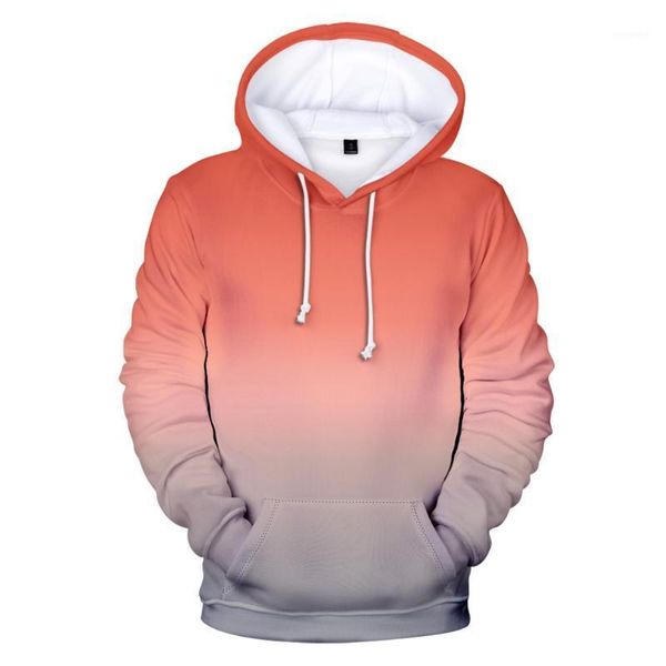 

new harajuku big front pocket hoodie gradient color loose casual sweatshirt men and women sportswear1, Black