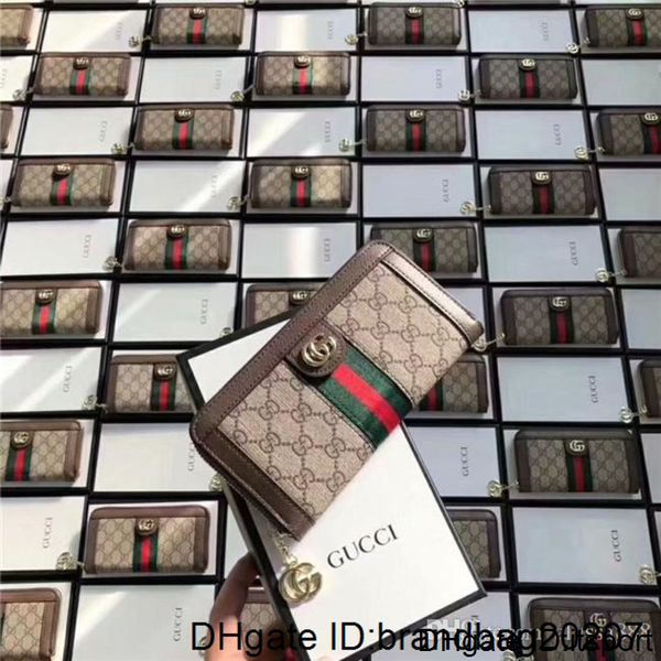 

new women's fashion single zipper luxury designer women leather wallet lady ladies long purse