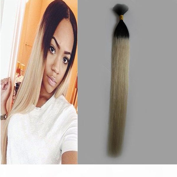 

8a grade human hair for braiding 100g human hair for braiding bulk no attachment 1 pcs t1b 613 ombre human hair, Black