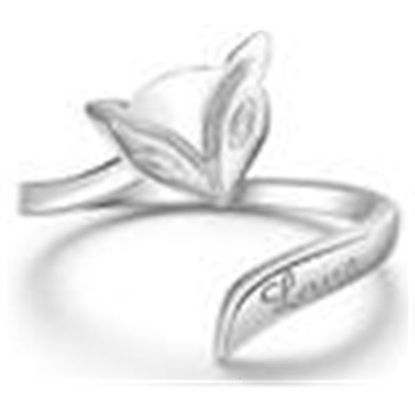 

wedding rings set 925 sterling silver fire fox open ring white gold plated love charm jewelry fashion bohemian style fre