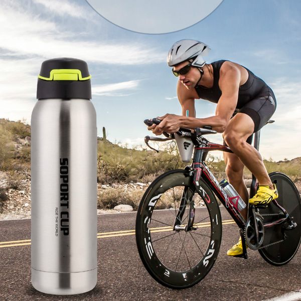 

water bottles 350/500ml coffee drink vacuum insulated flask 304 stainless steel cold bottle wide mouth with sport/straw/flex cap
