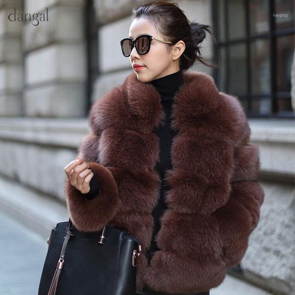 

dangal 983 2018 new women women faux fur coat plus size autumn winter warm long sleeve fur faux jacket gilet fourrure1, Black
