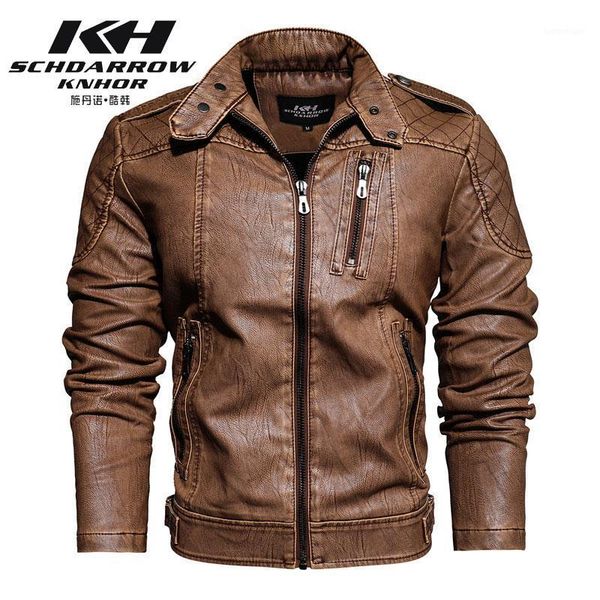 

men's fur & faux men fashion style pu leather jacket trendy slim motorcycle men's wholesale1, Black