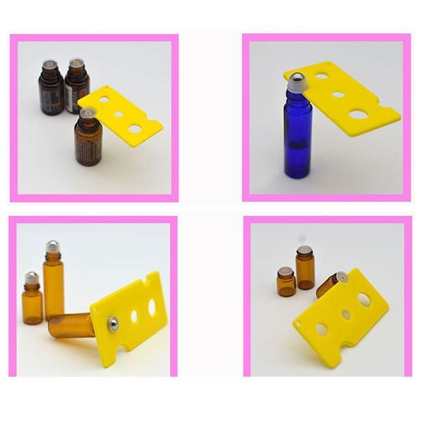 

2pcs 9colors essential oil bottle opener key tool remover for 1ml 2ml 5ml 10ml -100ml roller balls and caps qylyvs