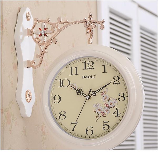 

двойное лицо большие настенные часы декор номера старинные настенные часы цифровые часы механизм современный дизайн украшения дома acc wmtvp