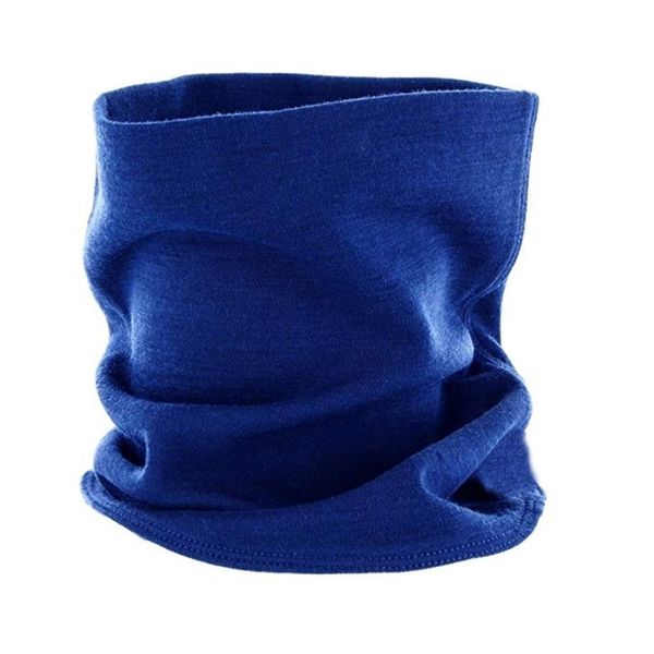 

winter merino wool neck gaiter 2-layer men & women 100% merino wool scarf ring warm soft thermal anti-odor moisture 201021, Blue;gray