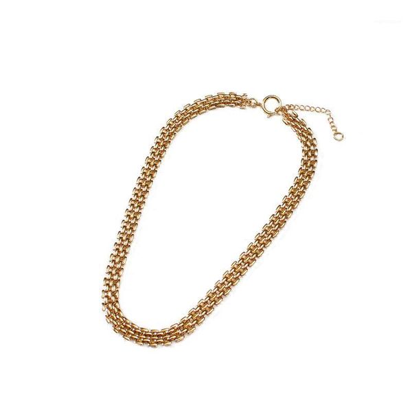 

2020 new product light wind simple light collarbone chain personality fashion trend necklace1, Golden;silver