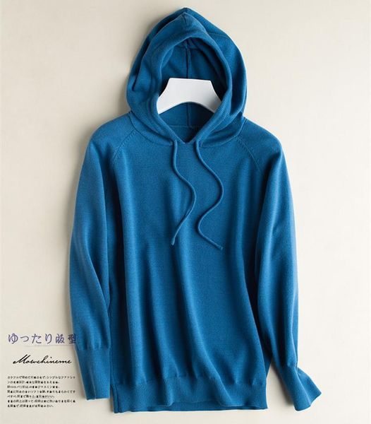 

cashmere hooded sweater women long sleeve streetwear jersey jumper pull femme hiver pullovers knitted clothes1, White;black