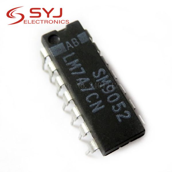 

5pcs / lot lm747cn lm747 dip-14 in stock