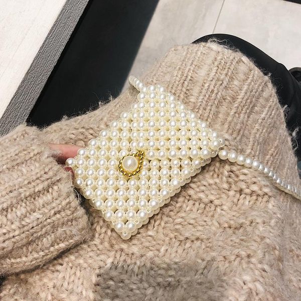 

shangxin bag 2020 new chaohua version baitao fairy slant bag one shoulder fashion mini pearl