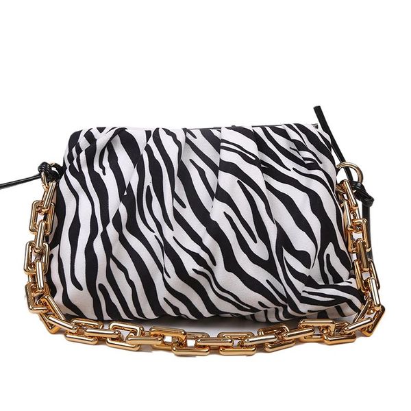

fashion chain zebra print large capacity women's shoulder messenger bag bags for women 2020 purses and handbags