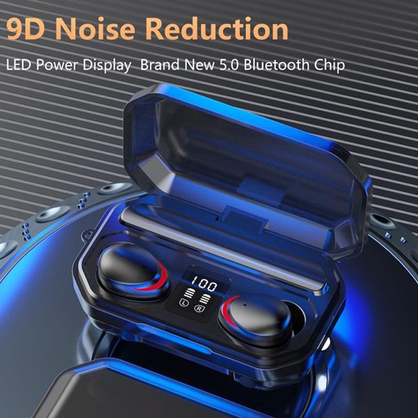 

tws bluetooth 5.0 earphone wireless headphones waterproof sports stereo wireless earphones touch control headset mini earbuds