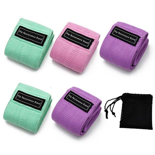 

durable hip circle band yoga anti-slip gym fitness rubber band exercises braided elastic hip lifting resistance