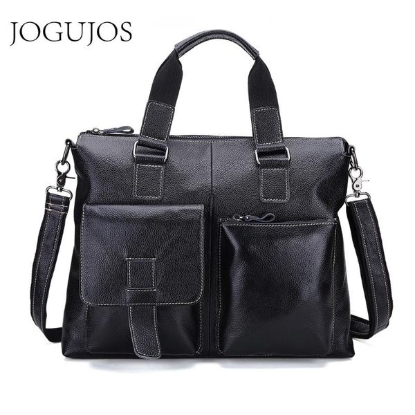 

jogujos новая натуральная кожа мужской портфель растительного дубления кожи мужчины портфели мужской бизнес плеча сумка дорожная сумка