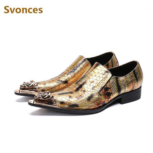 

dress shoes est mixed color mens metal pointed toe serpentine designer flats wedding party brand customized men size 461, Black