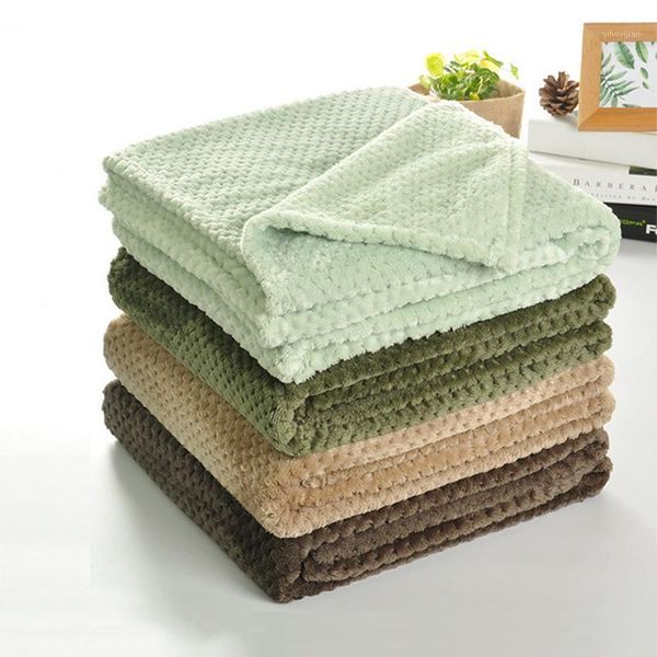

plush plaid blanket solid color blankets for beds aircraft sofa warm soft winter flannel fleece throw blanket bedspread bedsheet1