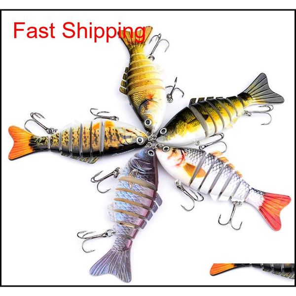 

fishing wobbler lifelike fishing lure 7 segment swimbait crankbait hard bait slow 10cm 15.3g isca artificial lures fishing tackle jxxa sixgv