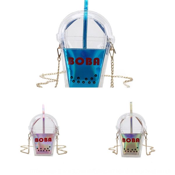 

personalized funny creative straw coke bag laser contrast color transparent jelly beach crossbody bottle cola cola bottle women's bag r