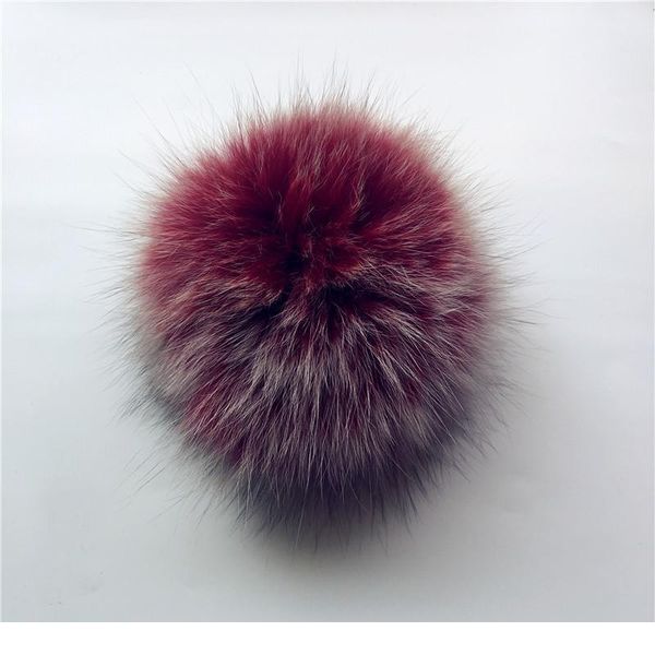 

really natural animal hairball wholesale hat ball pom pom diy 14-15cm colorful large fox fur pompom knitting hats wit jllvgm