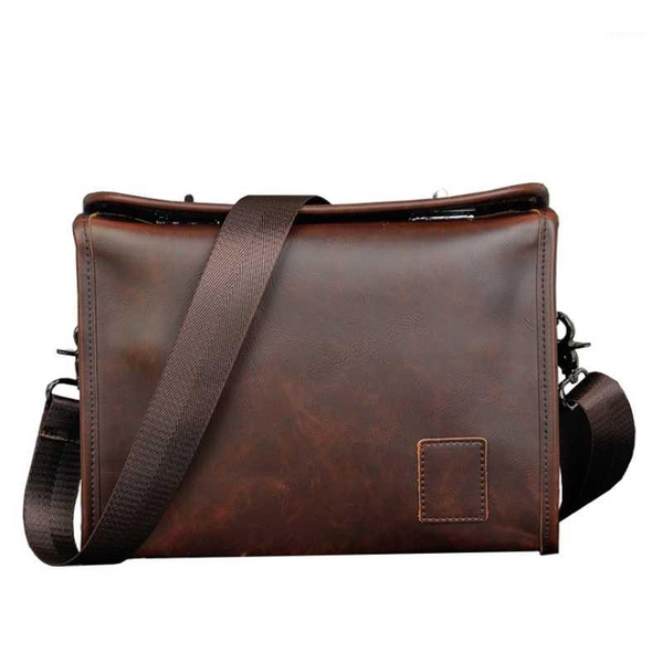 

2020 summer new men's korean style fashion business casual pu leather bag 10 inch shoulder crossbody office notebook bolso cuero1