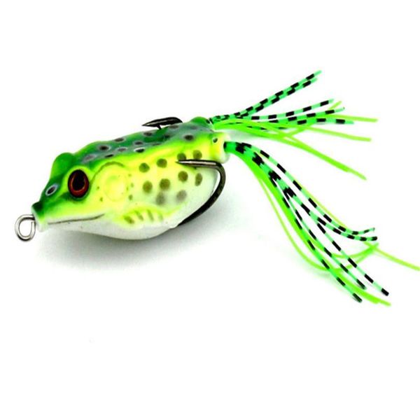 

1pcs 6cm 12g soft frog snakehead fishing lures double hooks water plastic ray frog artificial soft bass bait fishin qylvxr