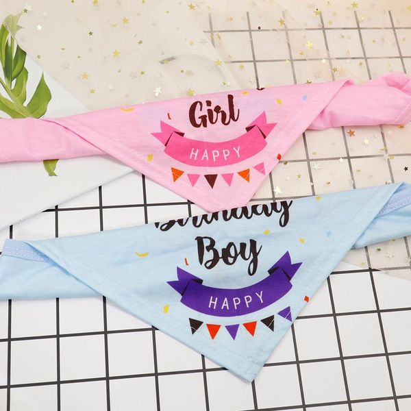 

cute bandana collar for dogs cats soft puppy kitten neckerchief printed birthday party neck scarf pet accessories c wmtqvj