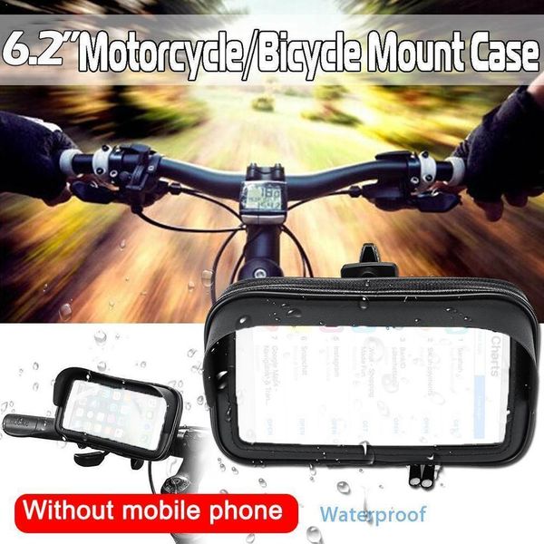 

bicycle motorcycle phone mobile stand support moto 5.5inch holder waterproof gps movil soporte bike /6.21inch bag j6o7