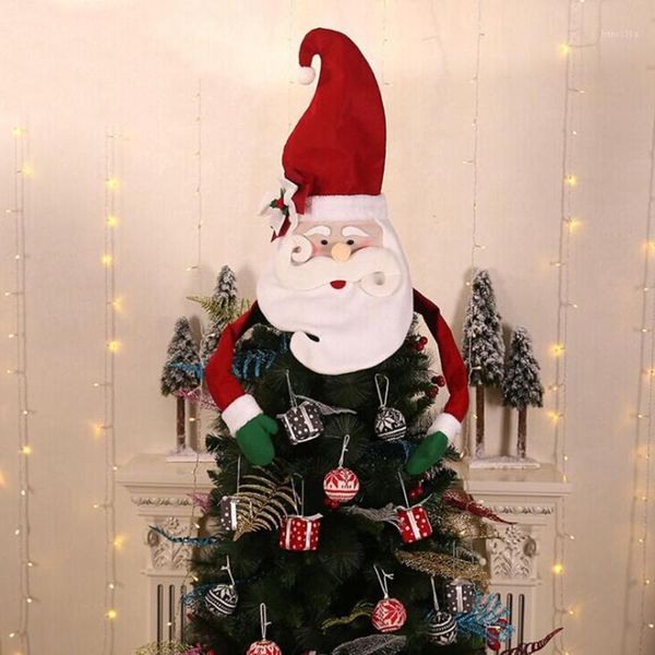 

cloth santa snowman hat christmas tree star decoration home table er xmas decoration merry christmas #15f1
