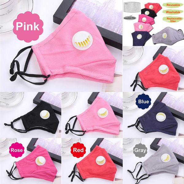 

ujgxcu mask anti-dust reusable respirator 2 carbon filter protective pm2.5 face masks washable with valve 5 n