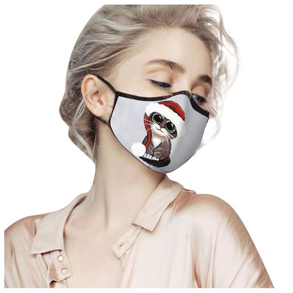 

resuable new mask print 2021 4@ santaclaus christmas multi-purpose face cover breathable washable masks