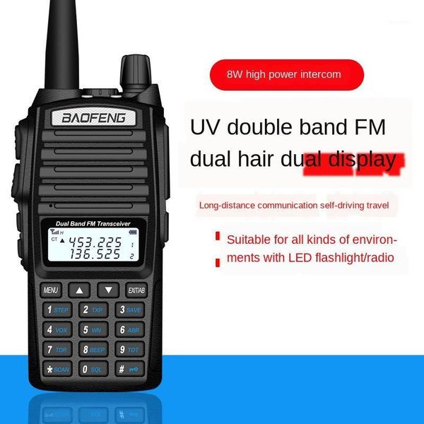 

baofeng bf-uv82 interphone dual-section 50 power outdoor handstand uv-5r interphone civil self-driving travel platform1