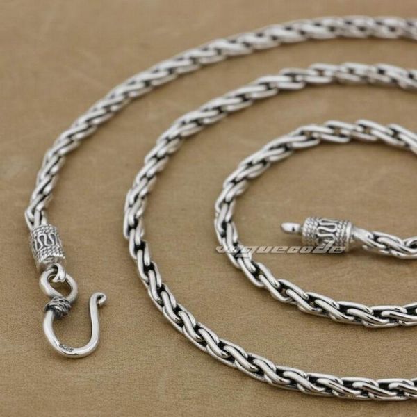 

solid 925 sterling silver fashion necklace diameter 3.5mm chain 8l012