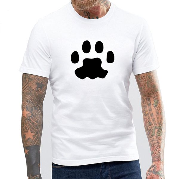 

sport blwhsa bear paws footprint men t shirt short sleeve t-shirts man casual summer o-neck cotton tshirt homme fitness