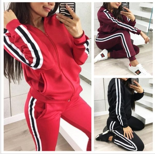 

mz1026 paris spring tracksuit hoodie+trousers women print letter hoodies women 2pc set womens set female sport suits, White