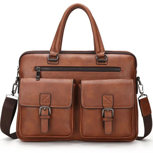 

computer 14 inch handbag messenger black briefcase 13 brown leather bag for men mens work bags