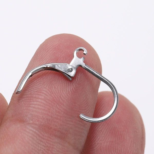 

20 шт. лот нержавеющая сталь золотые корейские серьги для женщин база для серьги крючки для ювелирных изделий поставки diy handing h jllqgl, White