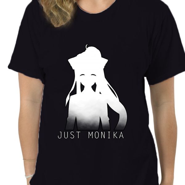 

just monika doki doki literature club men black tees shirt clothing 9602d sport hooded sweatshirt hoodie