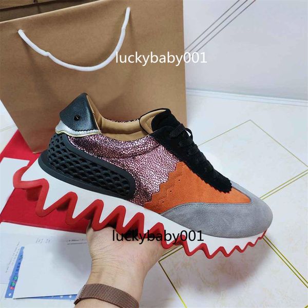 

2021 women men show style fashion leather red bottoms sneakers casual shoes sneaker eu35-46 shoes, Black