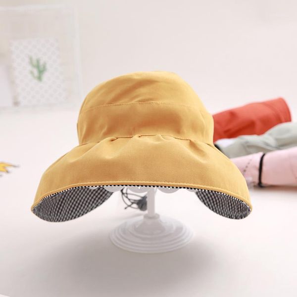 

children's hat girl fisherman hat baby sun summer sun1, Yellow